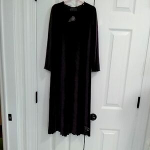Elegant Deep Purple Long Sleeve  Dress